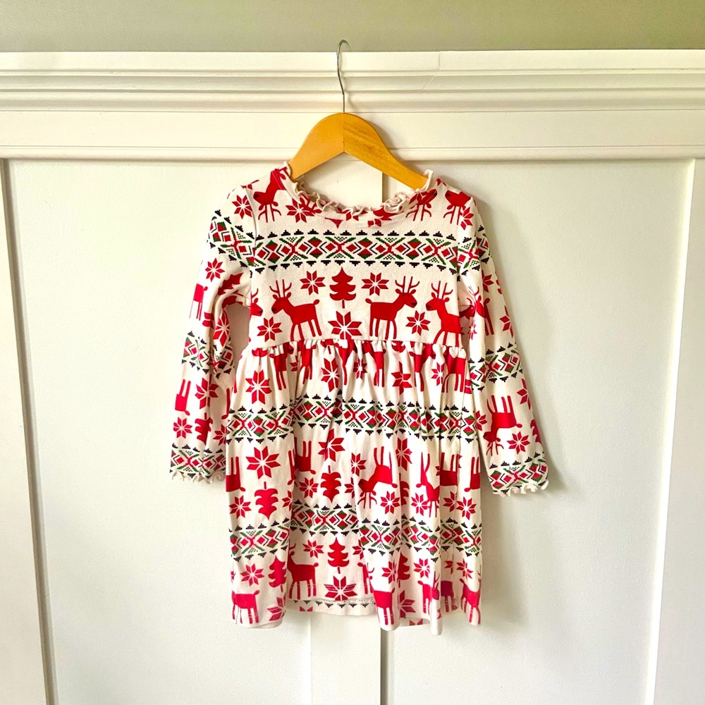 Hanna Andersson Holiday Reindeer Dress